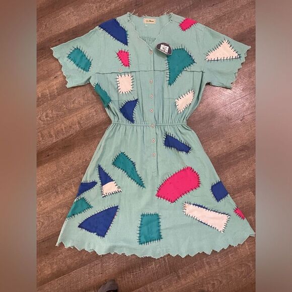 VTG Disney The Nightmare Before Christmas Cosplay Sally Dress Size Large LL bean - Picture 5 of 16